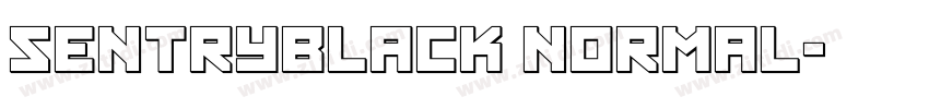 SentryBlack Normal字体转换
